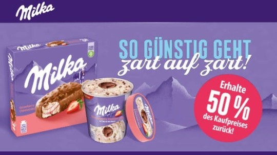 Milka Eis - 50% Cashback