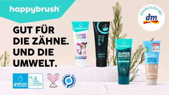 happybrush Zahnpasten