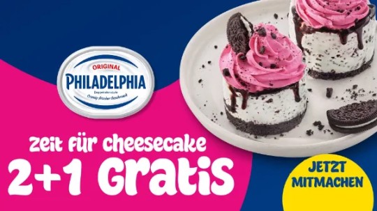 Philadelphia Cashback 2+1 Gratis