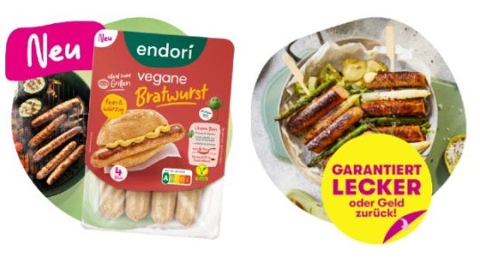 endori vegane Bratwurst - Gratis testen