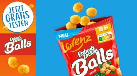 Lorenz ErdnußLocken Balls - Gratis testen