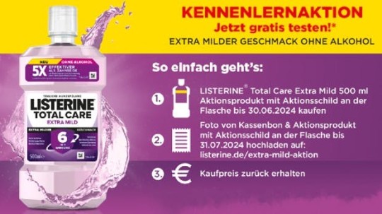 Listerine - Gratis testen