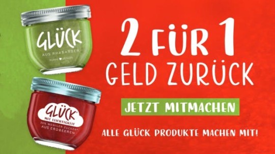 GLÜCK - 2 für 1 Aktion