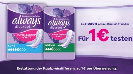 Always Discreet - Für 1€ testen