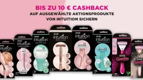 Intuition by Wilkinson Sword - Bis zu 10€ zurück erhalten