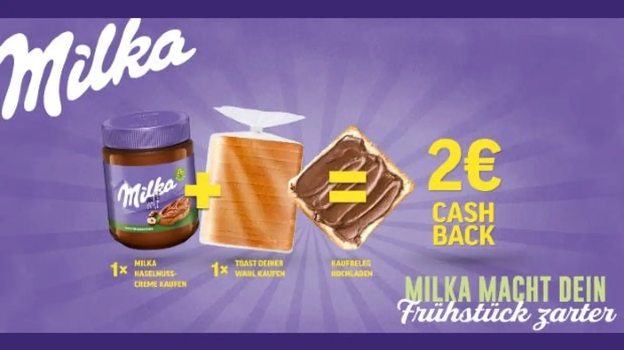 Milka Haselnusscreme - 2€ Cashback