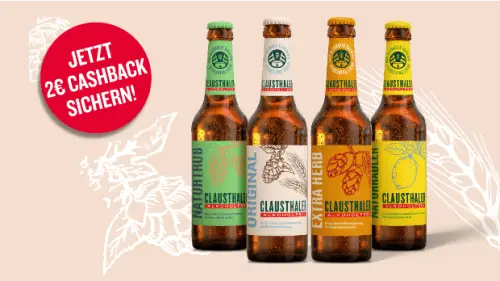 Clausthaler Alkoholfrei - 2€ Cashback