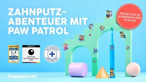 happybrush Schallzahnbürste Kinder Eco Vibe Paw Patrol