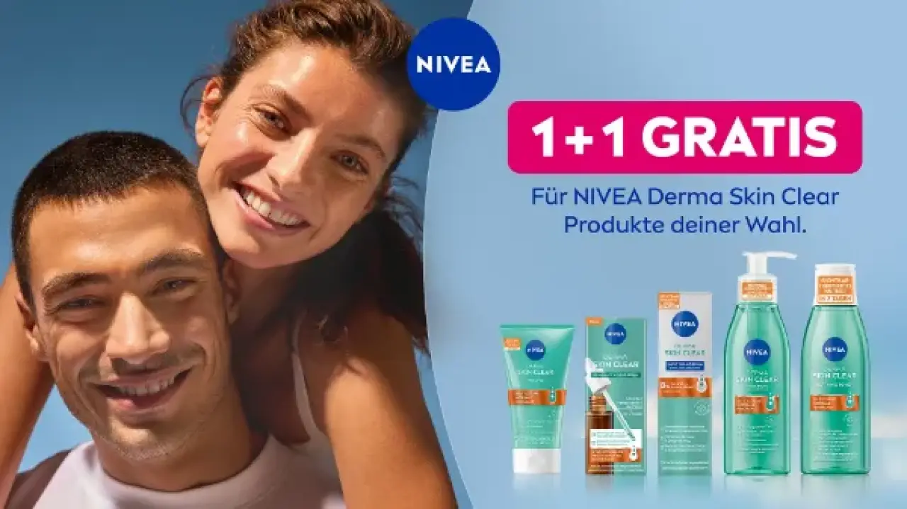 NIVEA Derma Skin Clear - 1+1