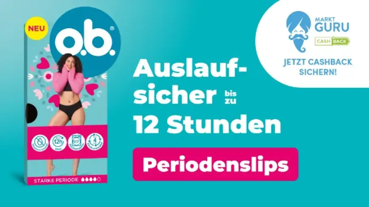 o.b. Period Panties - 5€ Cashback