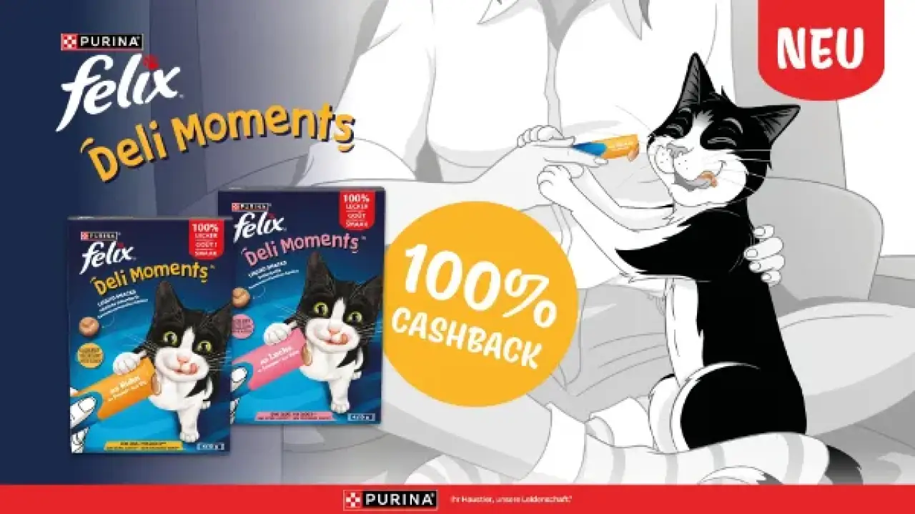 QUICK DEAL - 100% Cashback auf FELIX Deli Moments
