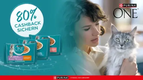 80% Cashback bei PURINA ONE!