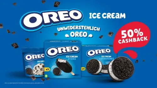 50% Cashback auf Oreo Ice Cream