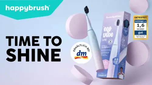 happybrush Eco Vibe Lite SchallzahnbĂĽrste Twenty4Tim