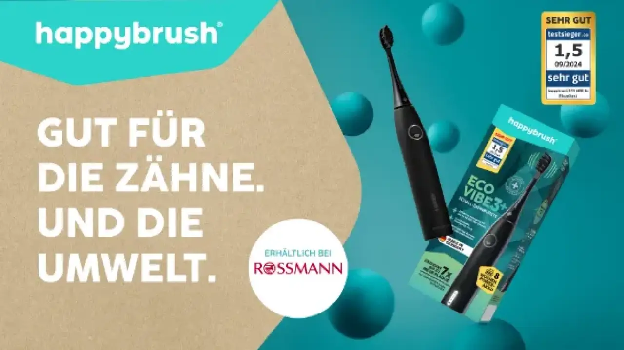 happybrush Eco Vibe 3+ Schallzahnbürste