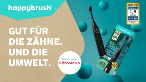 happybrush Eco Vibe 3+ Schallzahnbürste
