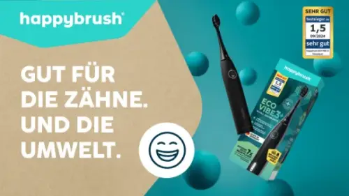 happybrush Eco Vibe 3+ SchallzahnbĂĽrste