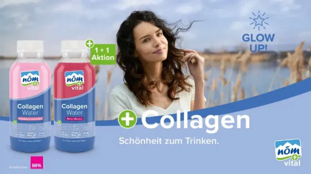NÖM vital+ Collagen Water 1+1 Aktion