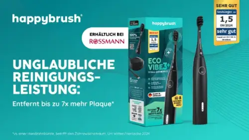 happybrush Eco Vibe 3+ Schallzahnbürste