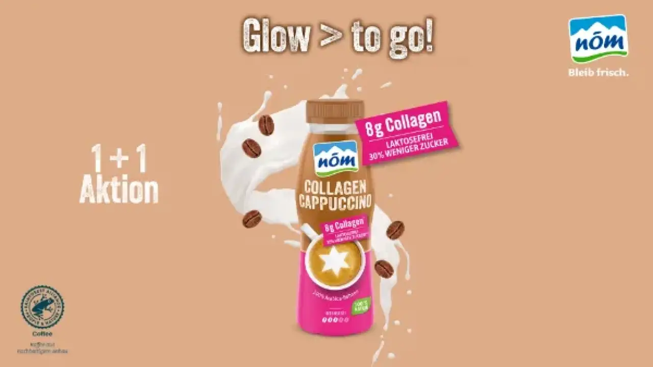 NÖM to go Collagen Cappuccino 1+1 Aktion