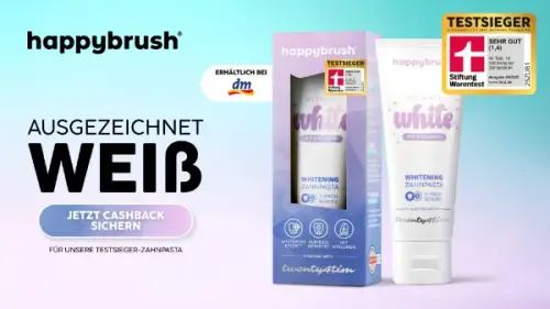 happybrush Ultimate White Whitening Zahnpasta, 75ml