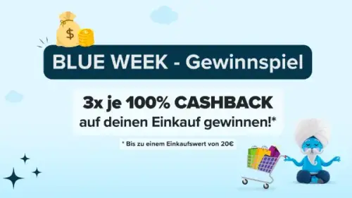 Blue Week Cashback-Gewinnspiel