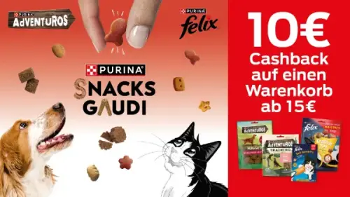 PURINA AdVENTuROS Hundesnacks & Felix Katzensnack