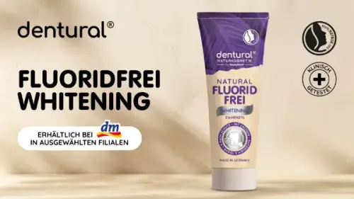 dentural Zahnpasta Natural flouridfrei Whitening, 75ml