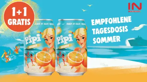 Pipi Limonade Orange 1+1 gratis!