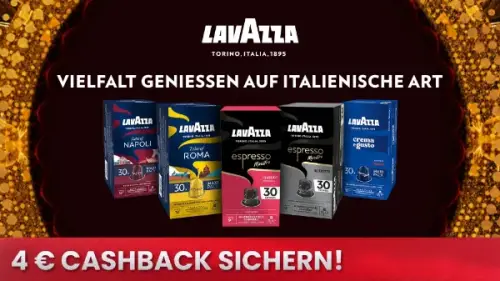 4€ auf Lavazza Nespresso®* -kompatible Kapseln