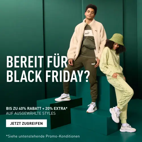 Black Friday Warmup bei Puma: Bis zu 40% Rabatt + 20% Extra-Rabatt