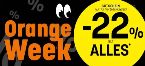 Orange Week bei Bettenreiter: 22 % Rabatt auf alles!  