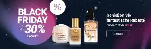 Black Friday bei Notino: Bis zu 30 % Rabatt auf Parfum, Makeup und mehr!  