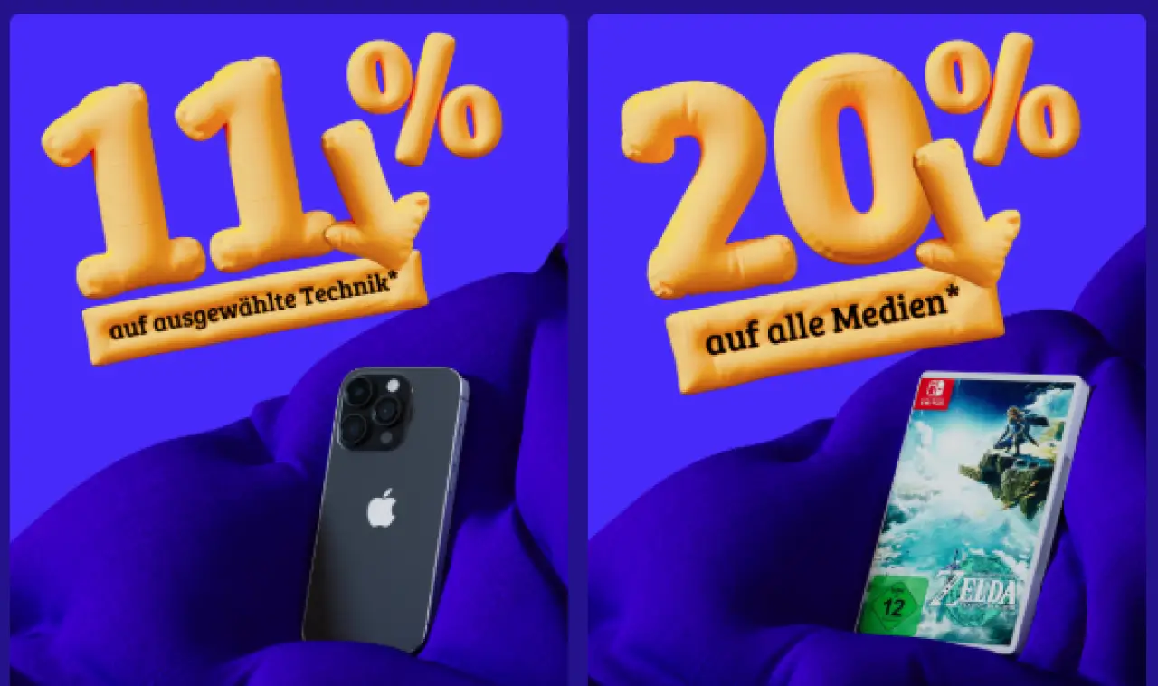 Cyber Deals bei Rebuy: Technik und Medien mit Rabatt