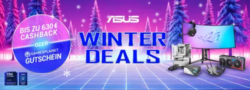  Bis zu 630 € Cashback bei den ASUS Winter Deals