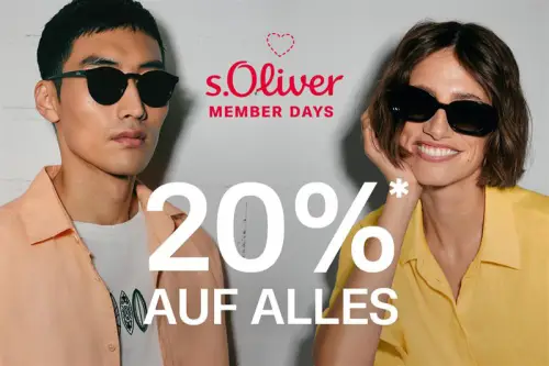 20 % Rabatt bei den Member Days von s.Oliver – nur für kurze Zeit