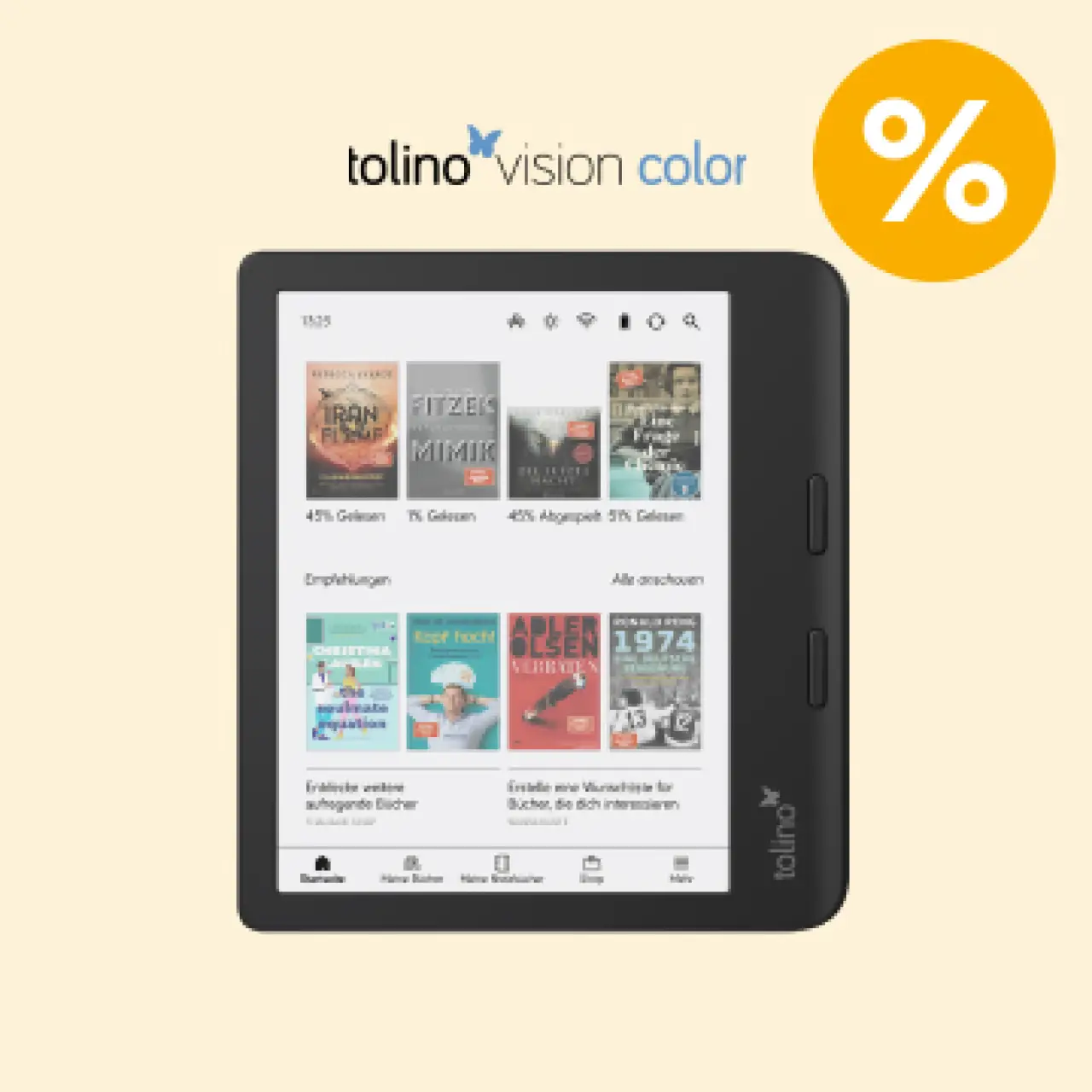 Rabattaktionen bei Thalia rund um den tolino vision color