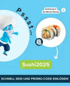 Sushi-Fans aufgepasst: 0,80 € Cashback bei Marktguru