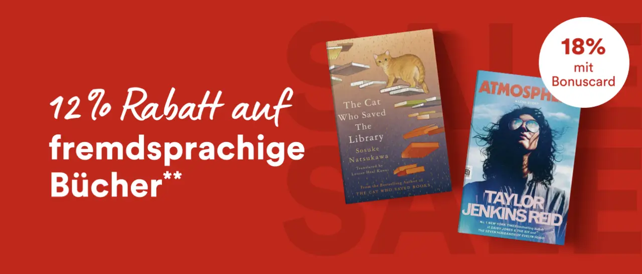 Bis zu 18 % Rabatt auf fremdsprachige Bücher bei Thalia.at