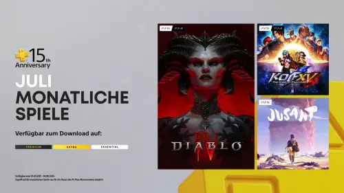 PlayStation Plus: Diese drei Spiele sind vom 1. Juli bis 4. August 2025 enthalten