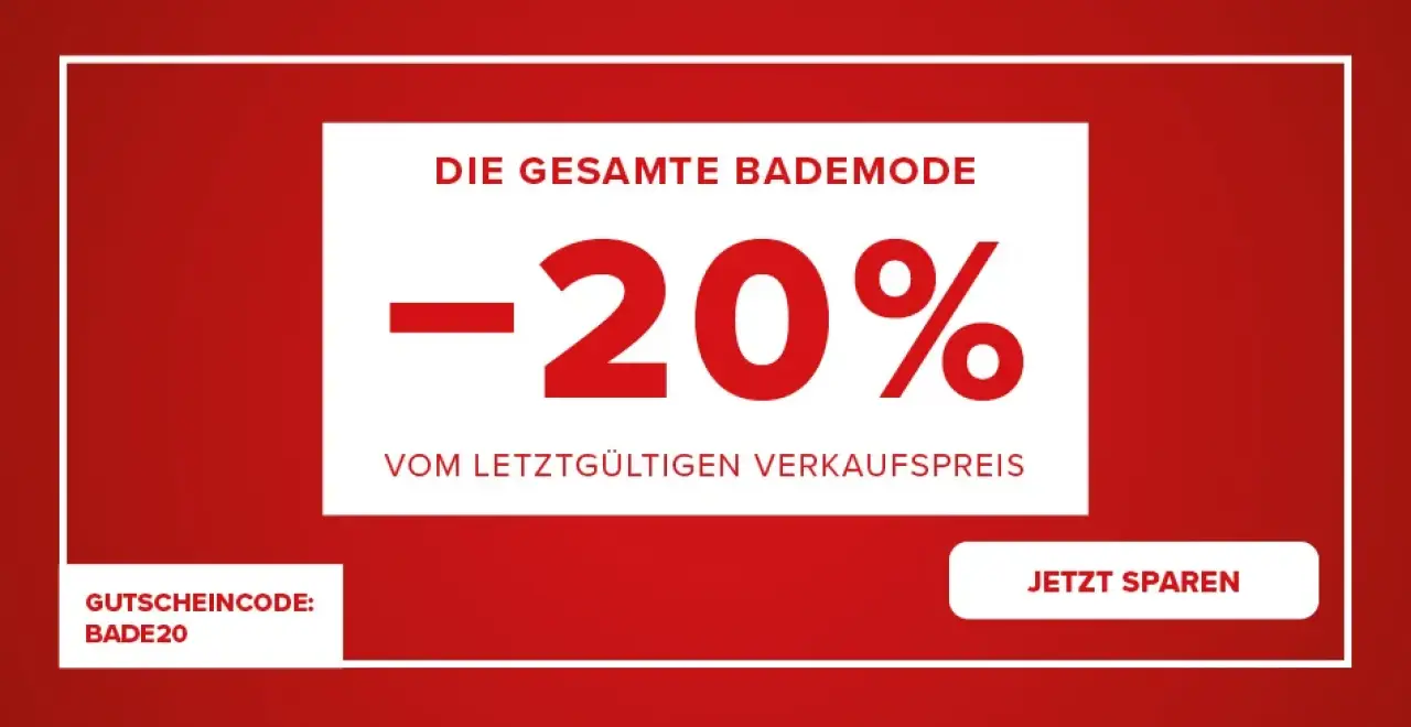 20% Rabatt auf Bademode bei Hervis