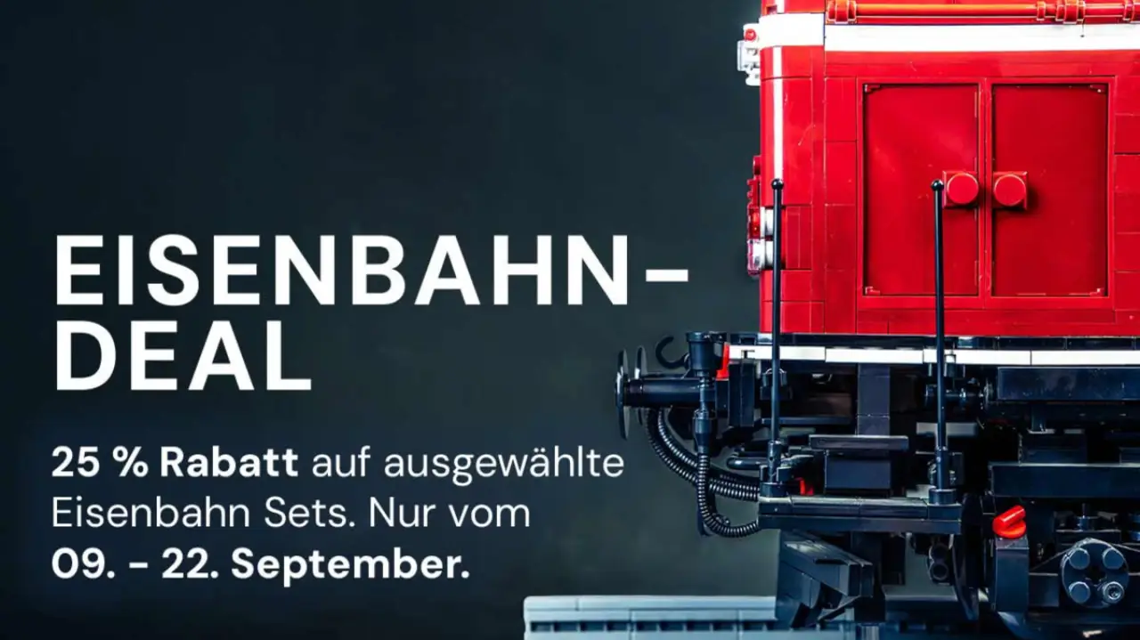 Eisenbahndeal bei BlueBrixx - Erhalte 25% Rabatt