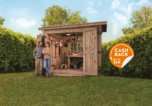 Stihl Cashback: 35 € auf Sets und 25 € auf Geräte aus dem STIHL Akku AK-System