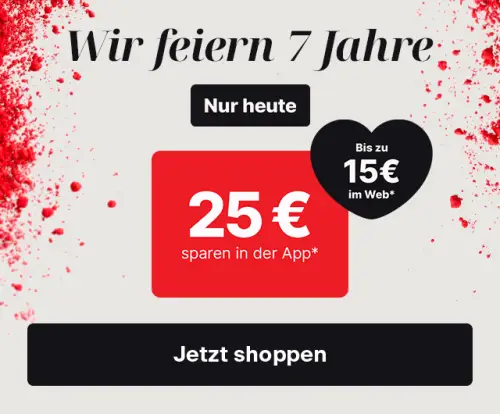 Flaconi Jubiläum: 25 € in der App oder bis zu 15 € im Web