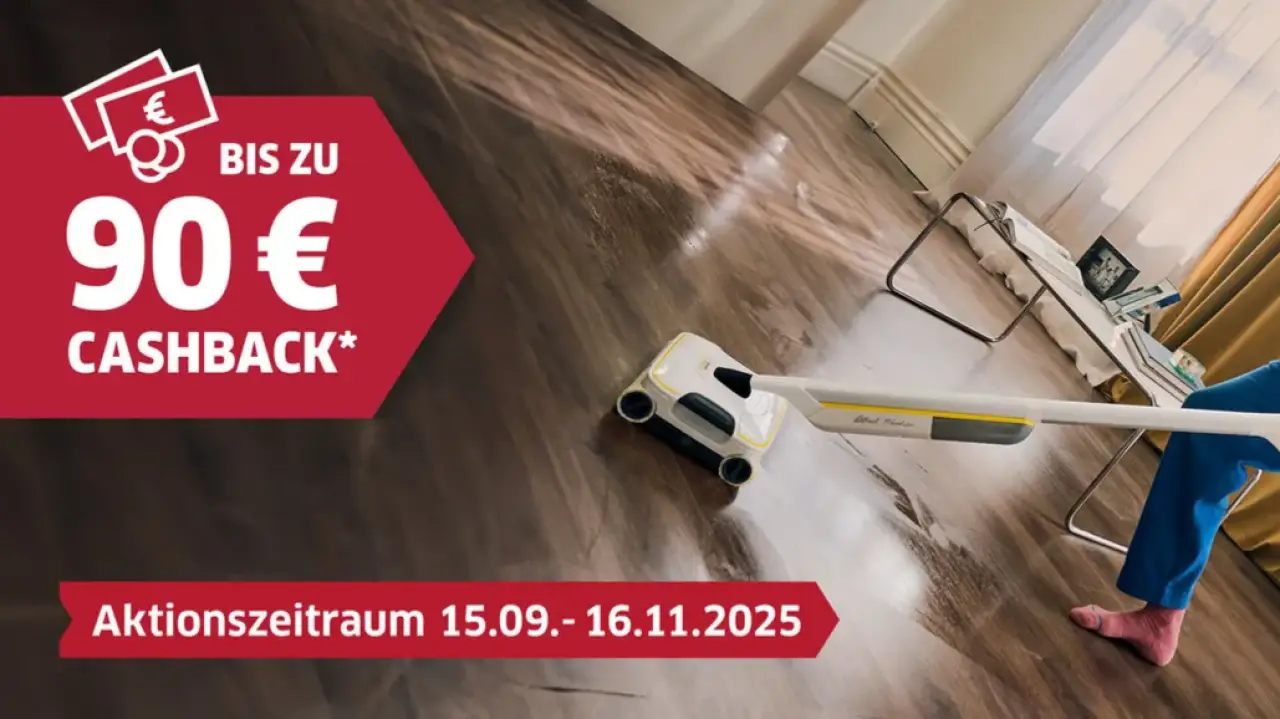 Kärcher Cashback bis 90 € auf Bodenwischer