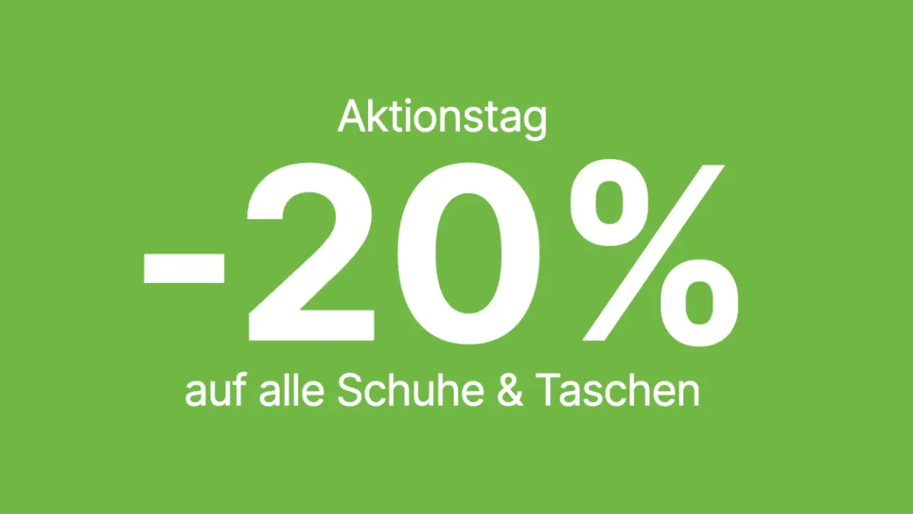Deichmann: 20% Rabatt auf Schuhe und Taschen