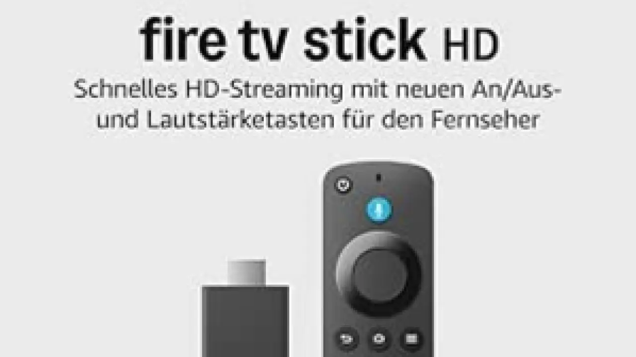Amazon Fire TV Stick HD (Neueste Generation), Free- und Live-TV, Alexa-Sprachfernbedienung, Smart-Home-Steuerung, HD-Streaming