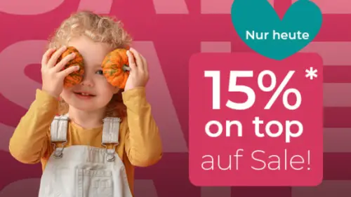 Babymarkt 15% Extra-Rabatt auf reduzierte Artikel nur heute