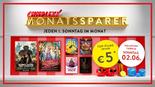 Cineplexx Monatssparer Juni