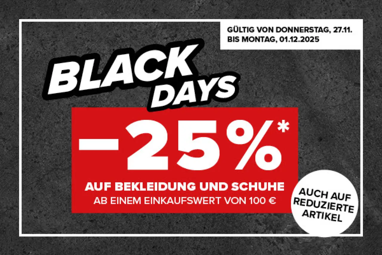 Hervis - 25% Rabatt auf Schuhe und Bekleidung